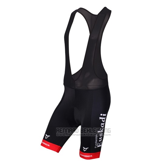 2016 Fahrradbekleidung Euskadi Shwarz und Grun Trikot Kurzarm und Tragerhose